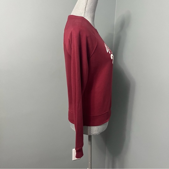 REBECCA MINKOFF Feminists Do It Better sweatshirt XS dark red and white - Picture 8 of 13